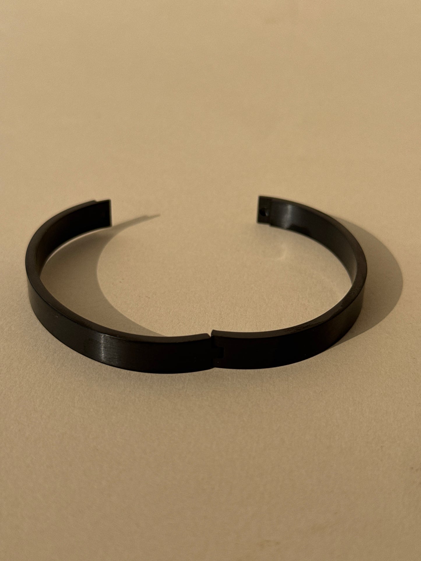 Matte Black Minimal Bracelet