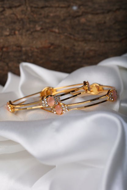 MICRO GOLD PLATED ZIRCON BANGLES