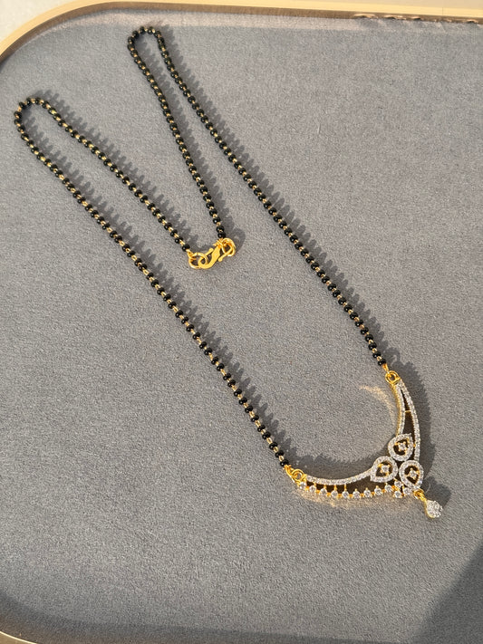 CZ MICRO GOLD PLATED MANGAL SUTRA