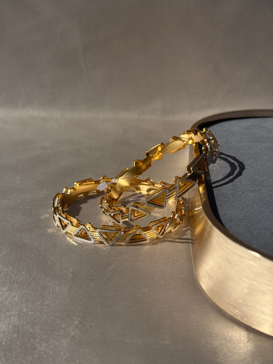 ANTIQUE MICRO GOLD PLATED BANGLES