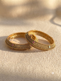 Royal Heirloom Screw-Open Gold Plated Bangles