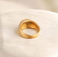Bold Gold Plated Men’s Ring