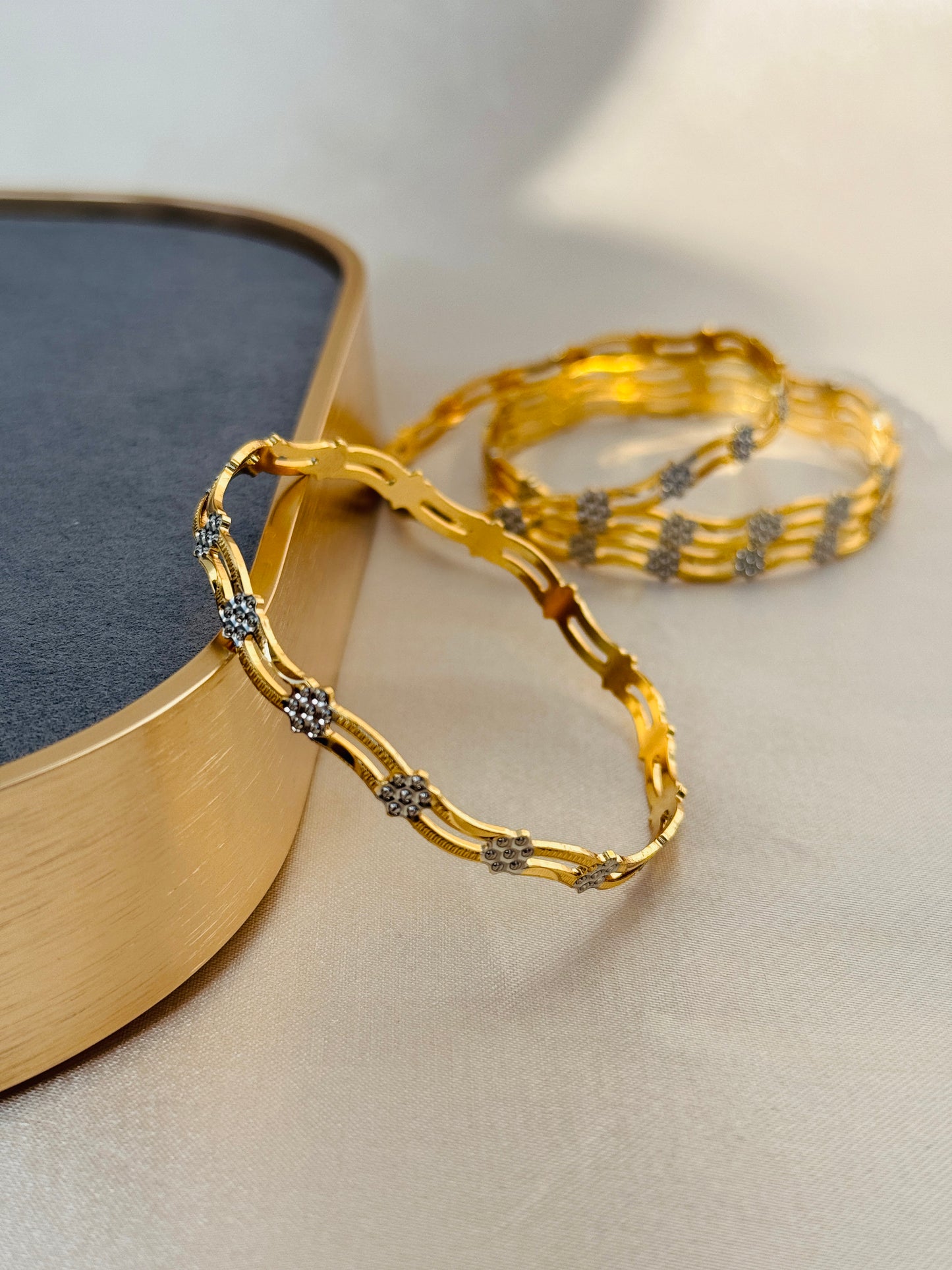 MICRO GOLD PLATED ANTI TARNISH BANGLES