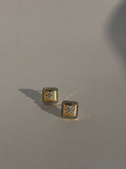 CZ GOLD PLATED STUDS