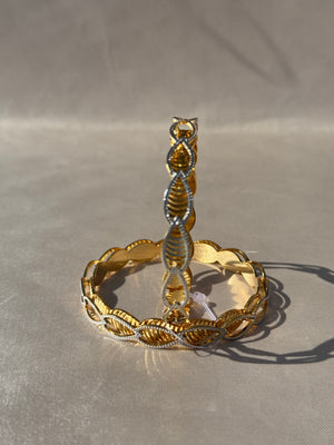 ANTIQUE MICRO GOLD PLATED BANGLES