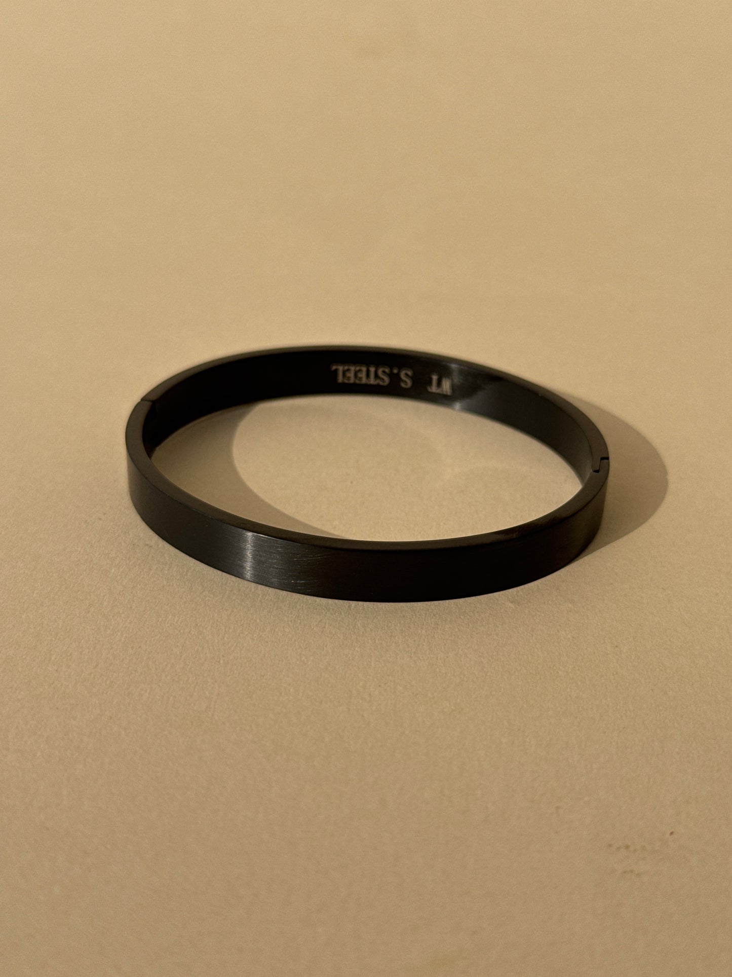 Matte Black Minimal Bracelet