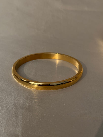 MENS 18k GOLD PLATED PLAIN KADA - 8Mm