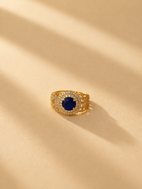 Neelambara Raj Regal Blue Statement Ring