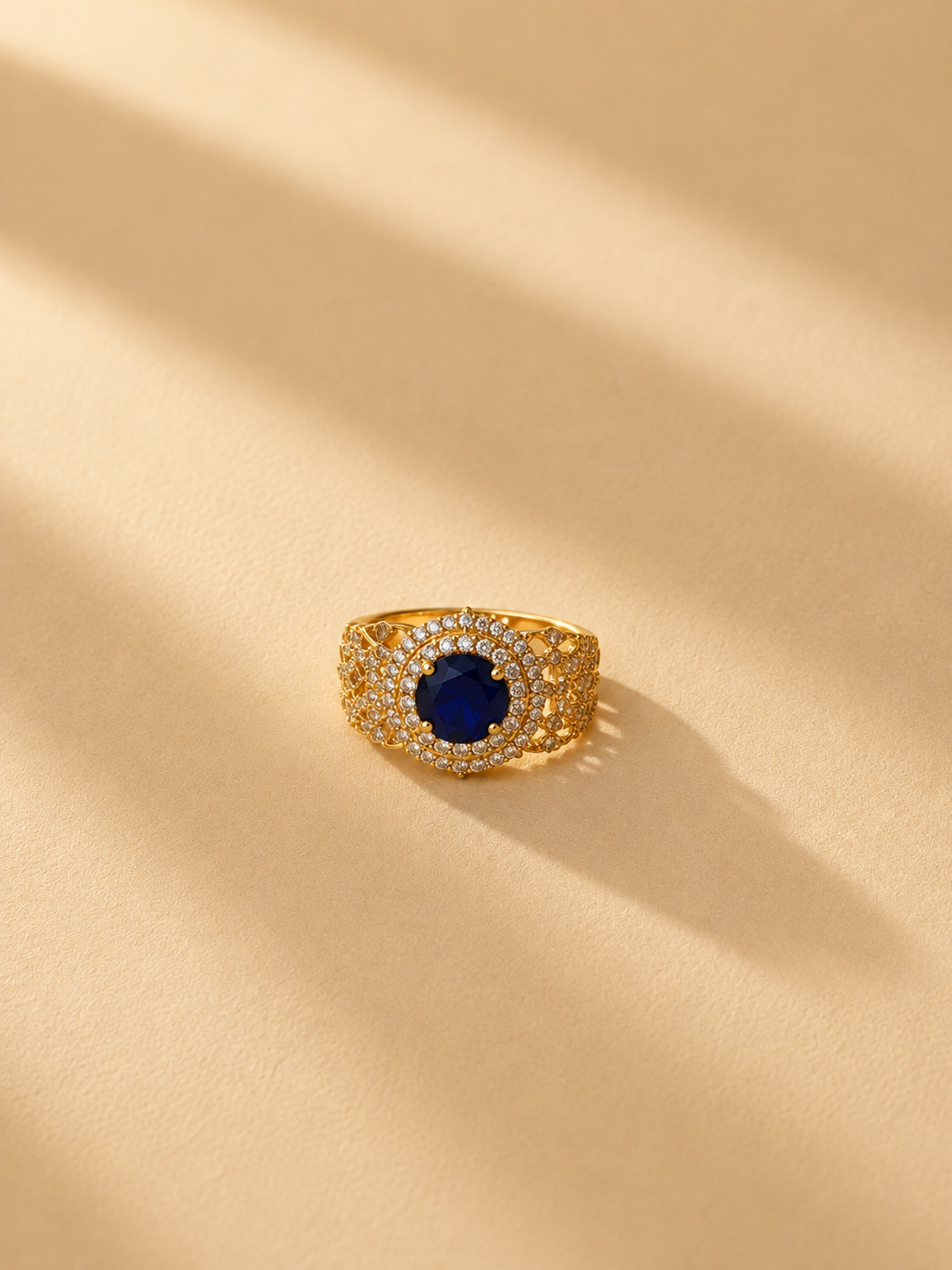 Neelambara Raj Regal Blue Statement Ring