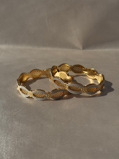 ANTIQUE MICRO GOLD PLATED BANGLES