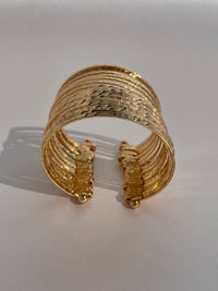 WIDE OPEN 18k BANGLE CUFF BRACELET