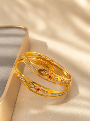 MICRO GOLD PLATED ANTITARNISH BANGLES