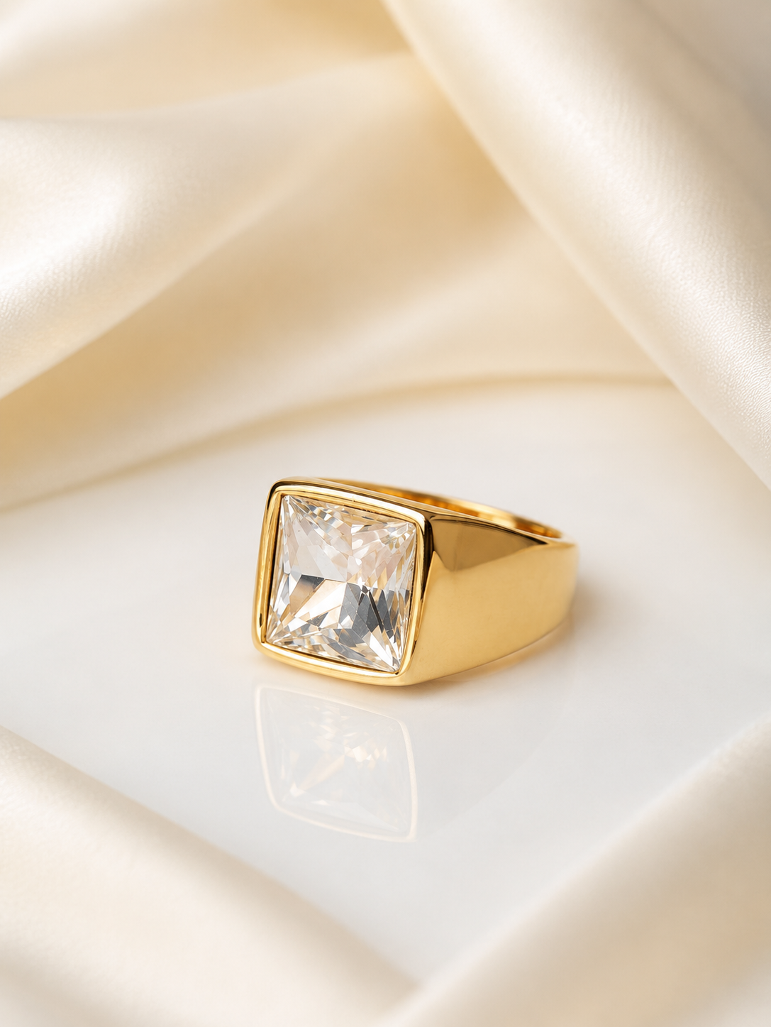 MEN'S 18k GOLD PLATED RING