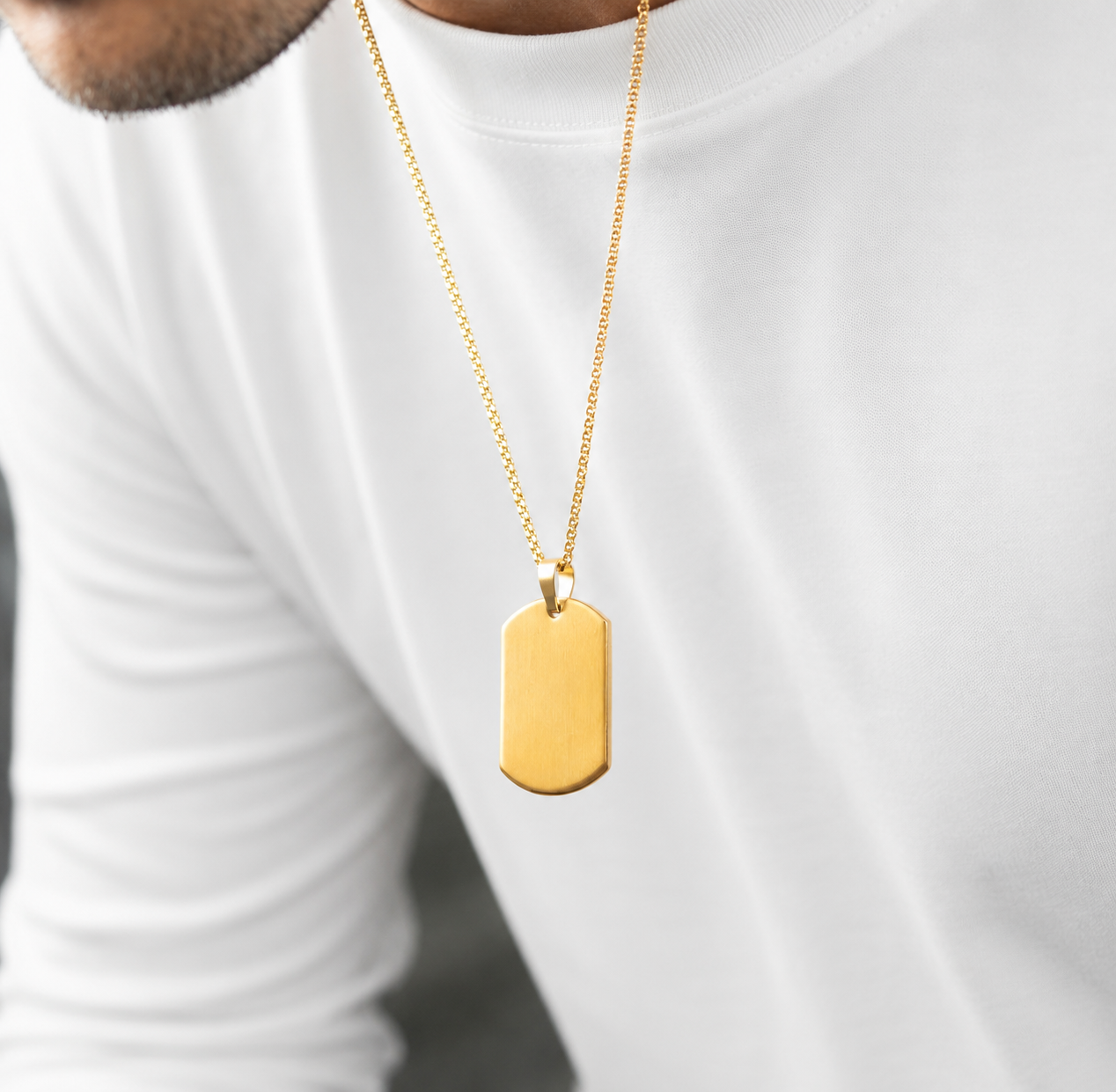 Minimalist Gold Plated Pendant Chain