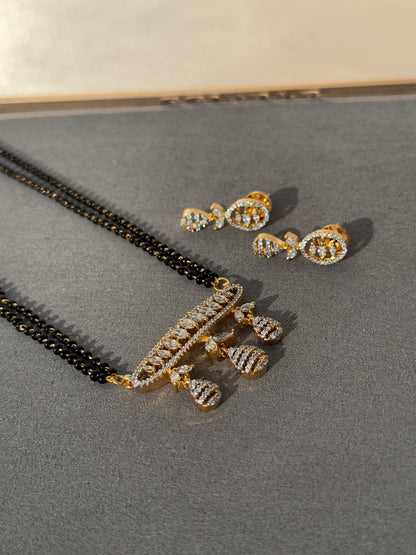 CZ MICRO GOLD PLATED MANGAL SUTRA