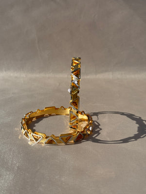 ANTIQUE MICRO GOLD PLATED BANGLES