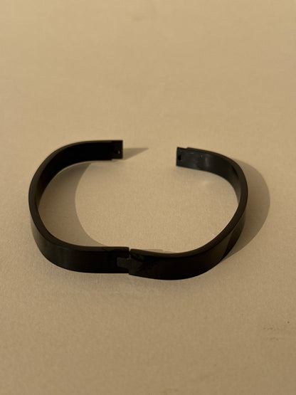 Matte Black Minimal Bracelet