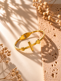 CROSS 18K GOLD PLATED BRACELET