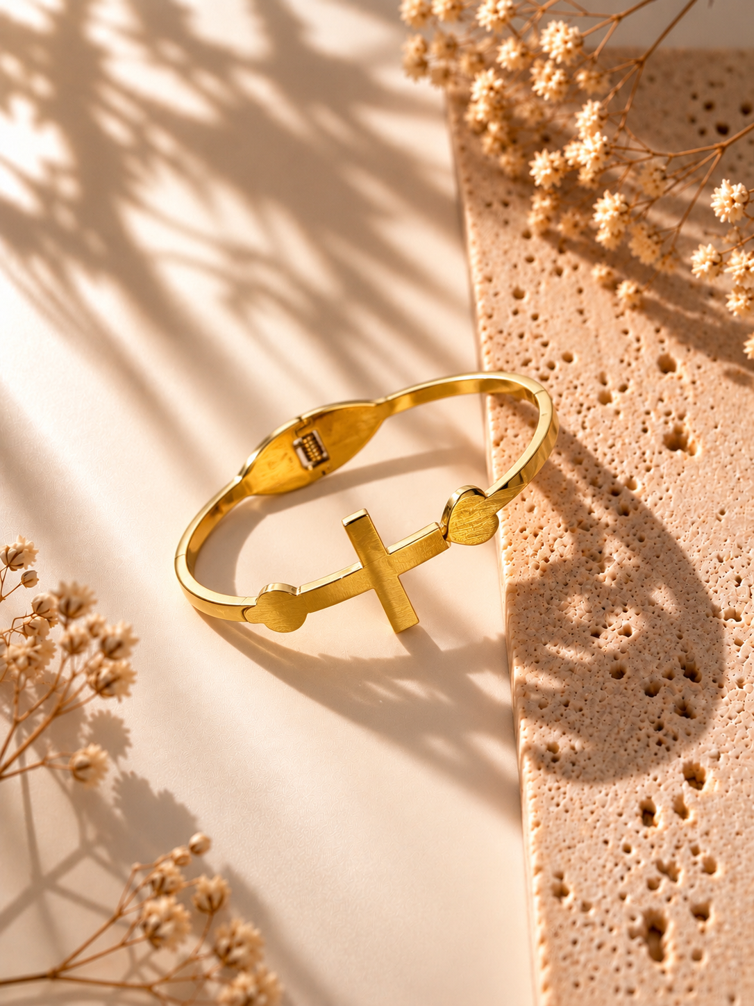 CROSS 18K GOLD PLATED BRACELET