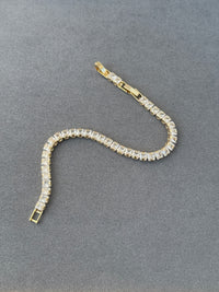 TENNIS 18k GOLD PLATED CZ BRACELET