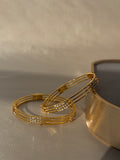 MICRO GOLD PLATED ZIRCON BANGLES