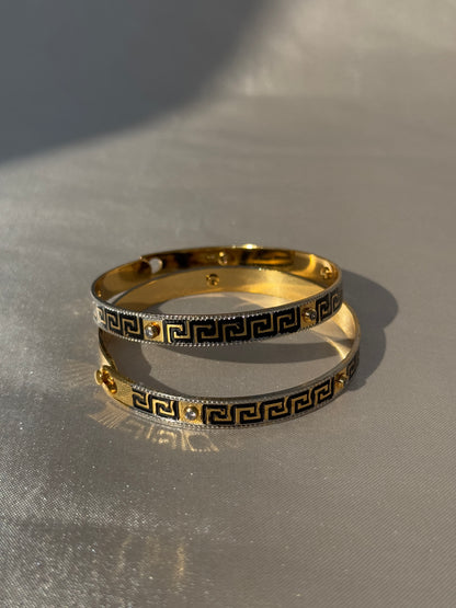 ANTIQUE MICRO GOLD PLATED BANGLES