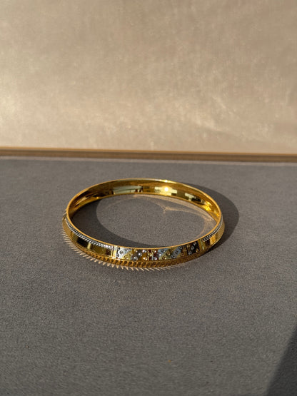 MENS GOLD PLATED ANTI TARNISH KADA