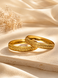 Saanvi Nakshatra Micro Gold Plated Bangles