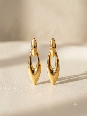 18K GOLD PLATED ANTI TARNISH DROP EARRINGS