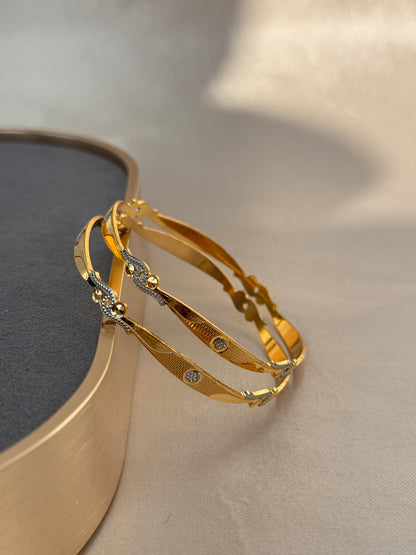MICRO GOLD PLATED ANTI TARNISH BANGLES