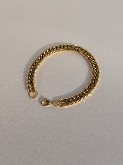 CUBANS 18k GOLD PLATED BRACELET