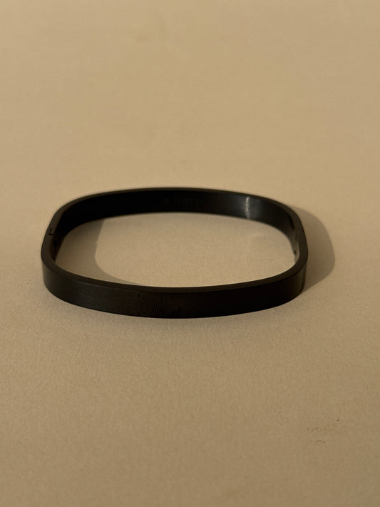 Matte Black Minimal Bracelet