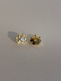 Cz Gold Plated Studs
