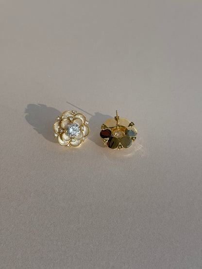 Cz Gold Plated Studs