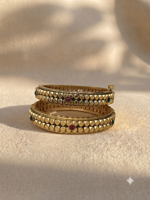 Regal Heritage Screw-Open Gold Plated Bangles