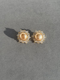 CZ NATURAL PEARLS STUDS