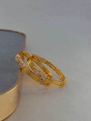 MICRO GOLD PLATED ZIRCON BANGLES