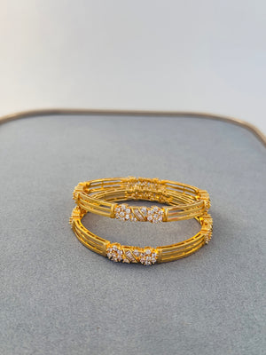 MICRO GOLD PLATED ZIRCON BANGLES