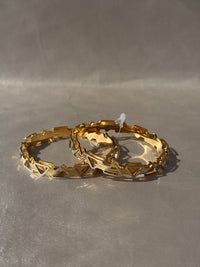 ANTIQUE MICRO GOLD PLATED BANGLES