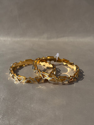 ANTIQUE MICRO GOLD PLATED BANGLES