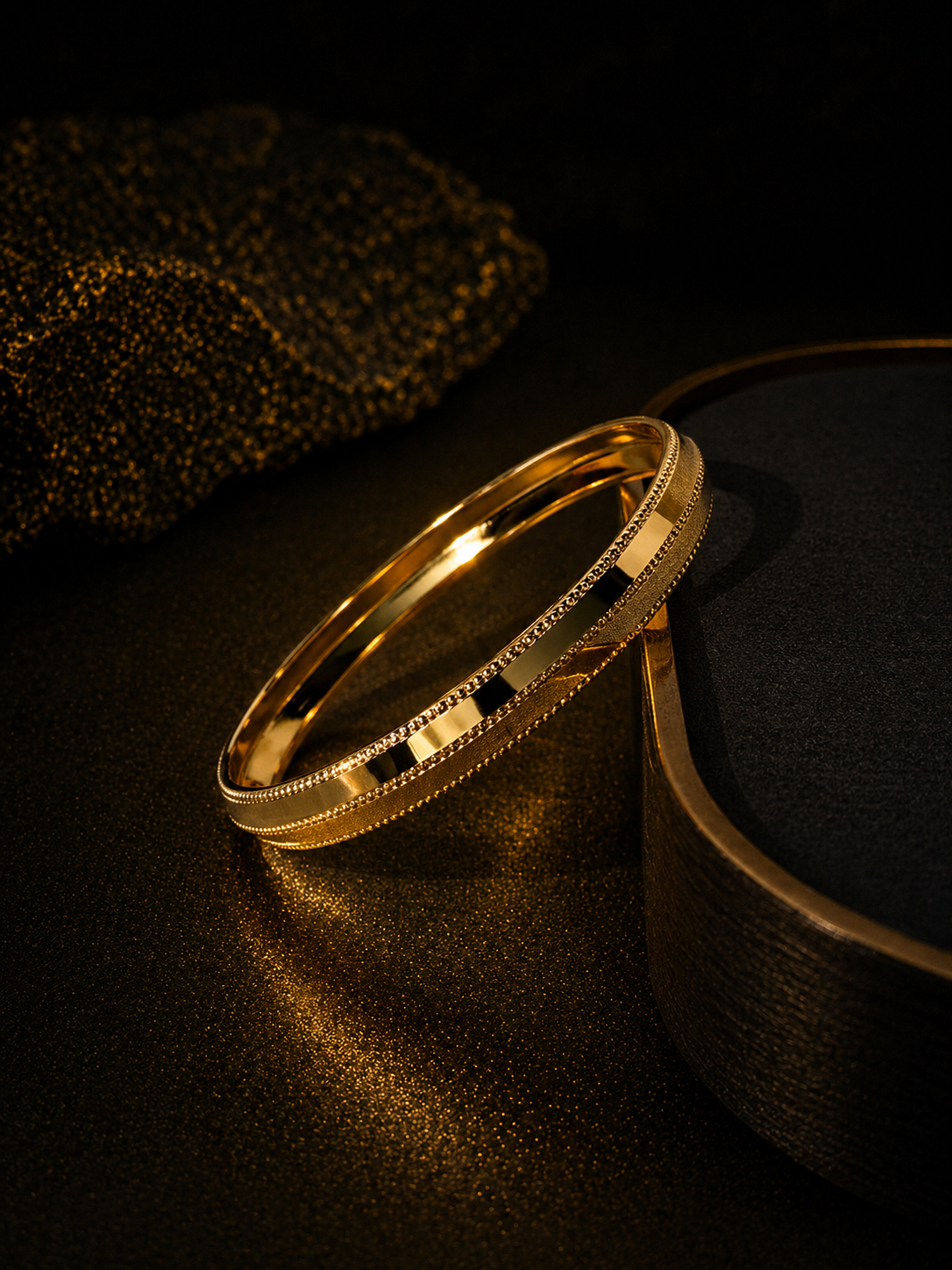 MENS GOLD PLATED ANTI TARNISH KADA