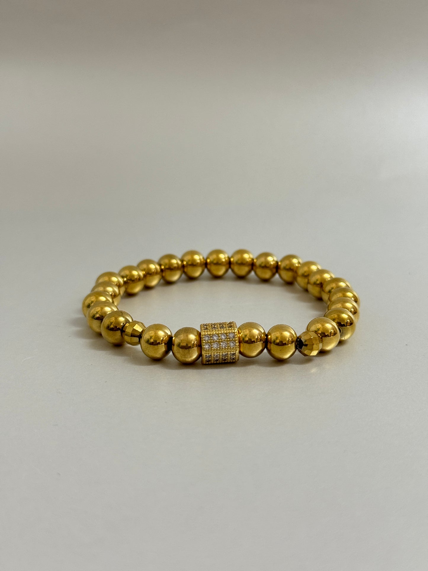 Gold Beaded Luxe Bracelet