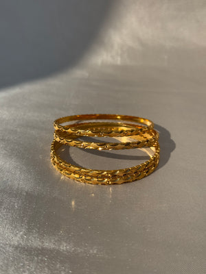 MICRO GOLD PLATED ANTI TARNISH BANGLE