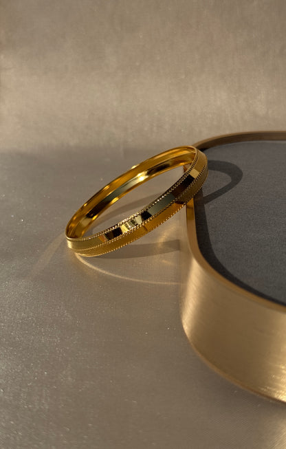 MENS GOLD PLATED ANTI TARNISH KADA