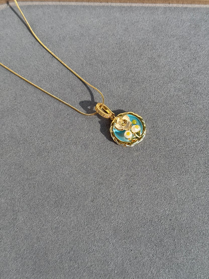 MOP CHAIN PENDANT SET