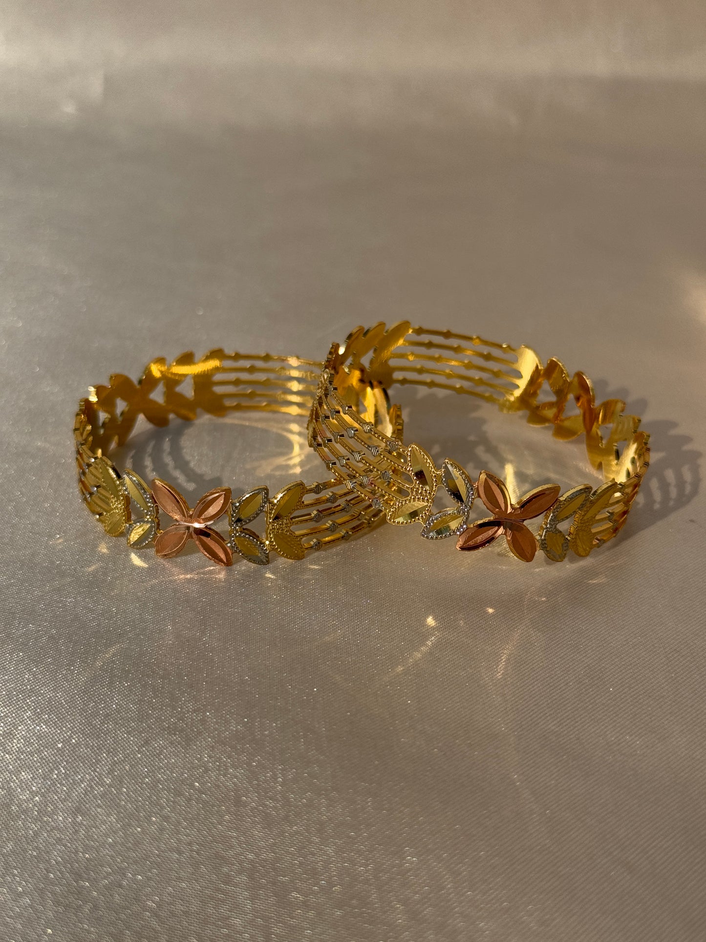 ANTIQUE MICRO GOLD PLATED BANGLES