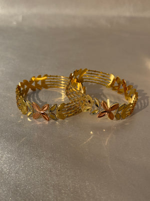 ANTIQUE MICRO GOLD PLATED BANGLES