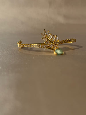 CZ EMERALD MICRO GOLD BRACELET