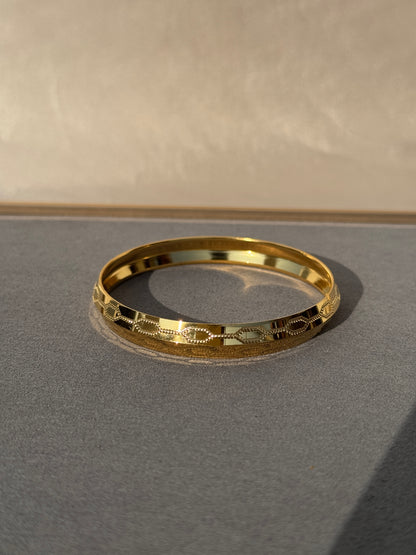 MENS GOLD PLATED ANTI TARNISH KADA