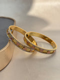 ANTIQUE MICRO GOLD PLATED BANGLES